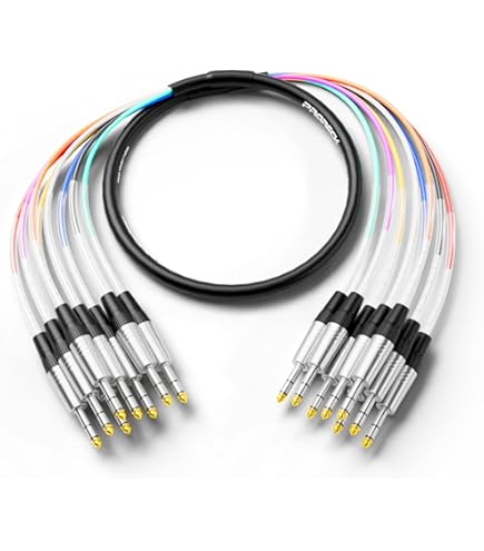 Amazon.com: JUMPERZ JDB25-TRS Zipline DB25 to TRS Male 8-Channel