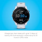 Garmin Forerunner 255 Music GPS Running Smartwatch White Long Battery view 3