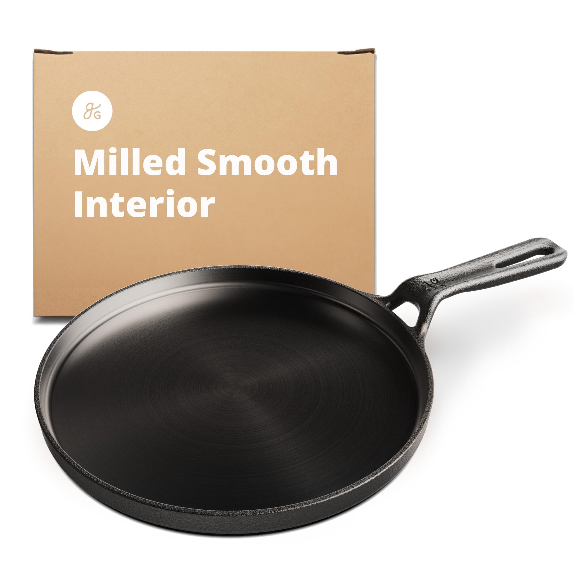Photo 1 of Greater Goods Cast Iron Griddle with Organically Pre-Seasoned Surface, 10-inch Stove Top Griddle Pan