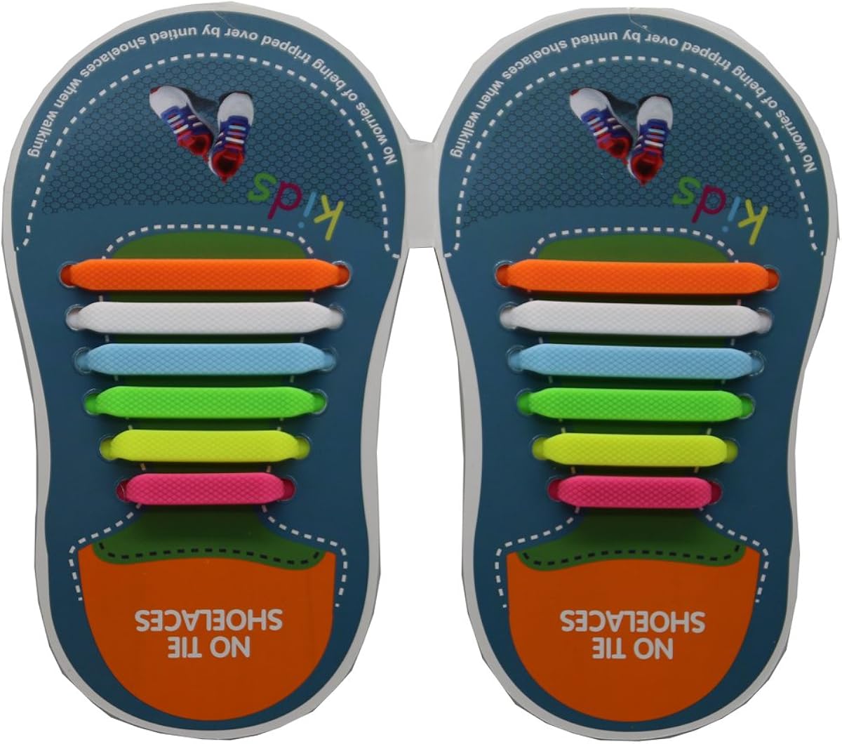 No Tie Flat Shoelaces For Kids Waterproof & Stretchy Silicone Tieless