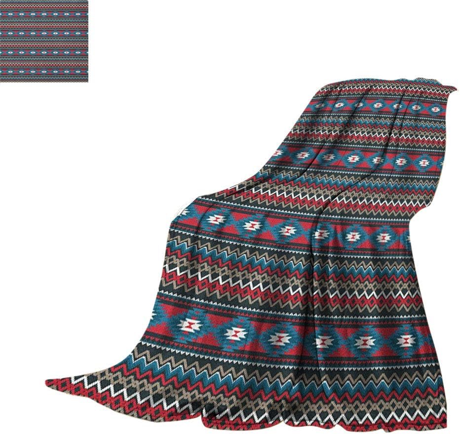 Hualidecor Native American Throw Blankets, Primitive Style