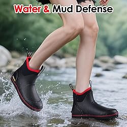 Kalkal Women's Deck Boots, Waterproof Ankle Rain