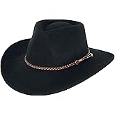 Outback Trading Company Men's 1392 Broken Hill UPF 50 Water-Resistant Crushable Australian Wool Western Cowboy Hat