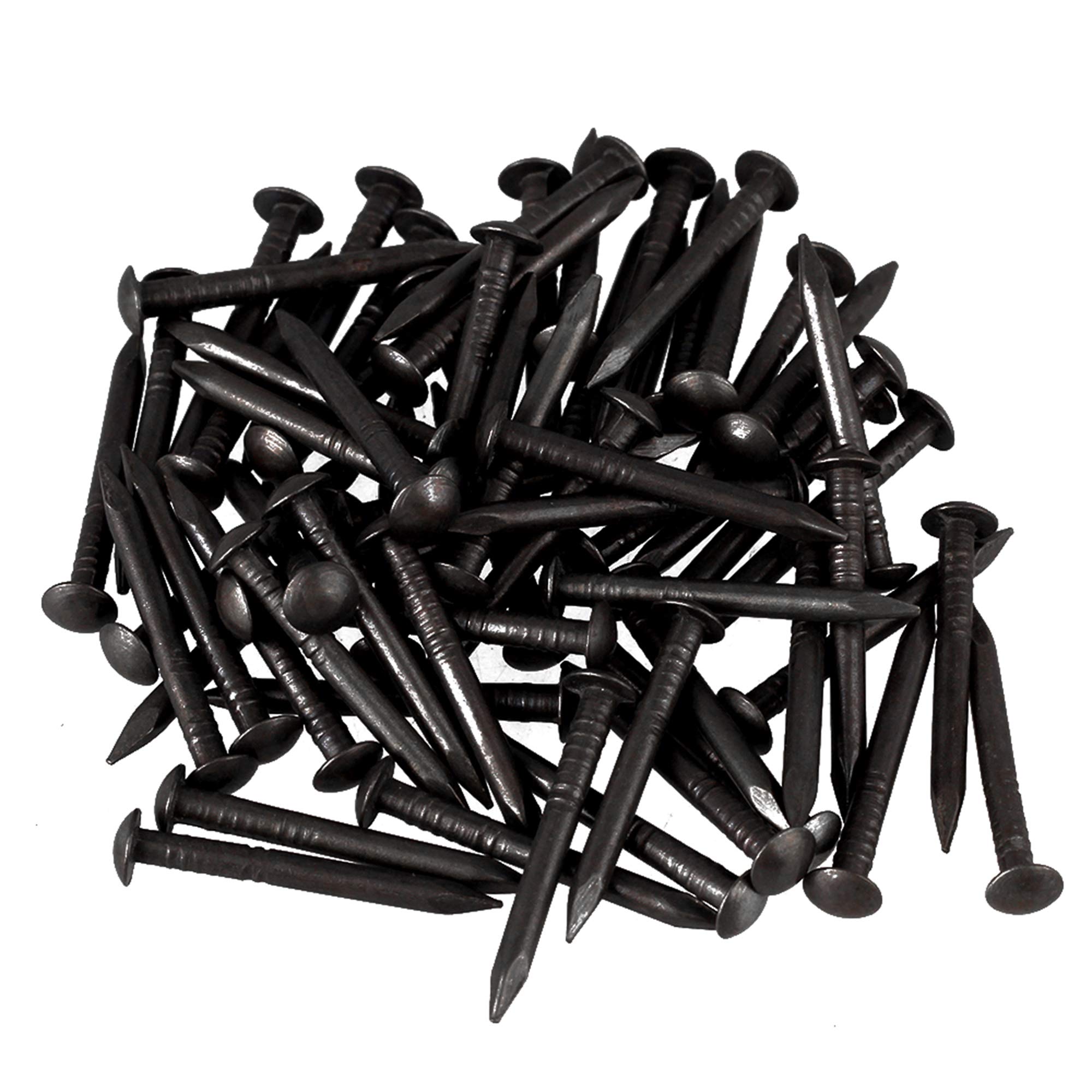 BQLZR -50 Pieces Furniture Screws Round Head Antique Black Pure Copper Black BQLZRN21957