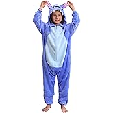 Unisex Children Animal Onesie Pajamas, Kids Flannel Halloween Costume Christmas Pajamas For Girls and Boys 4-13Y