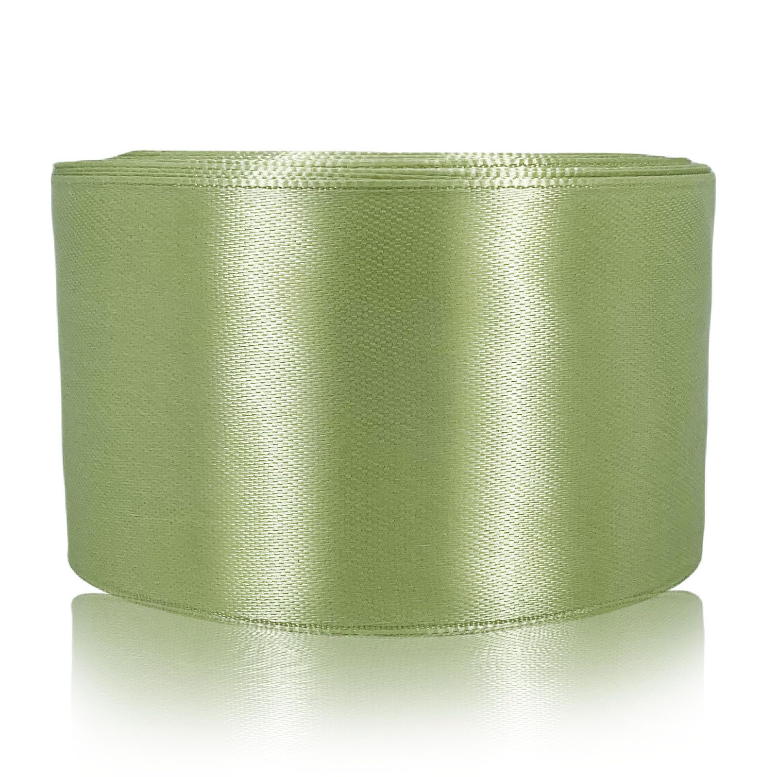 Sage Green Satin Ribbon - 22M Wide, Perfect for Gift Wrapping, Crafting, Wedding, Cake & Balloon Decoration