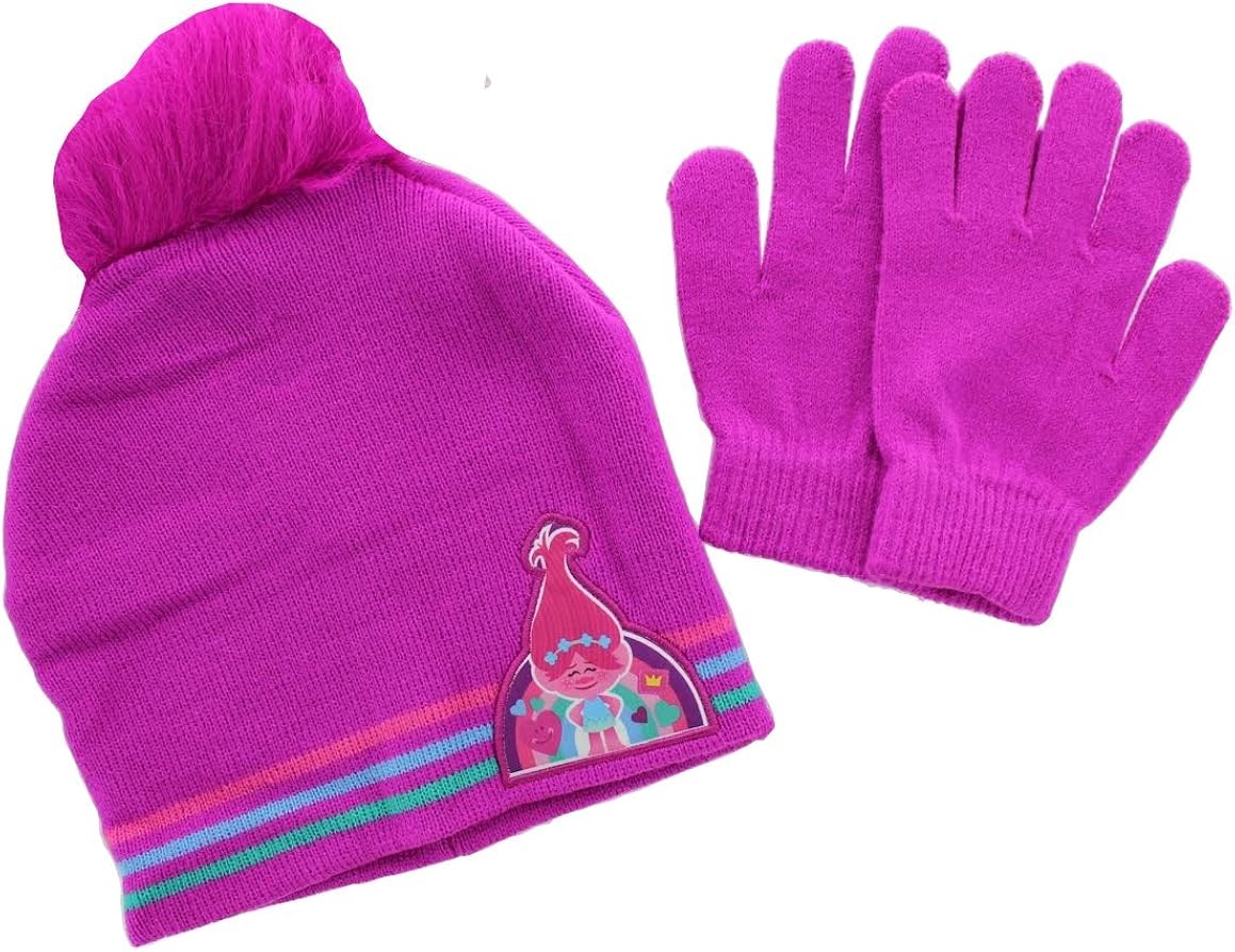 little girls hat and gloves