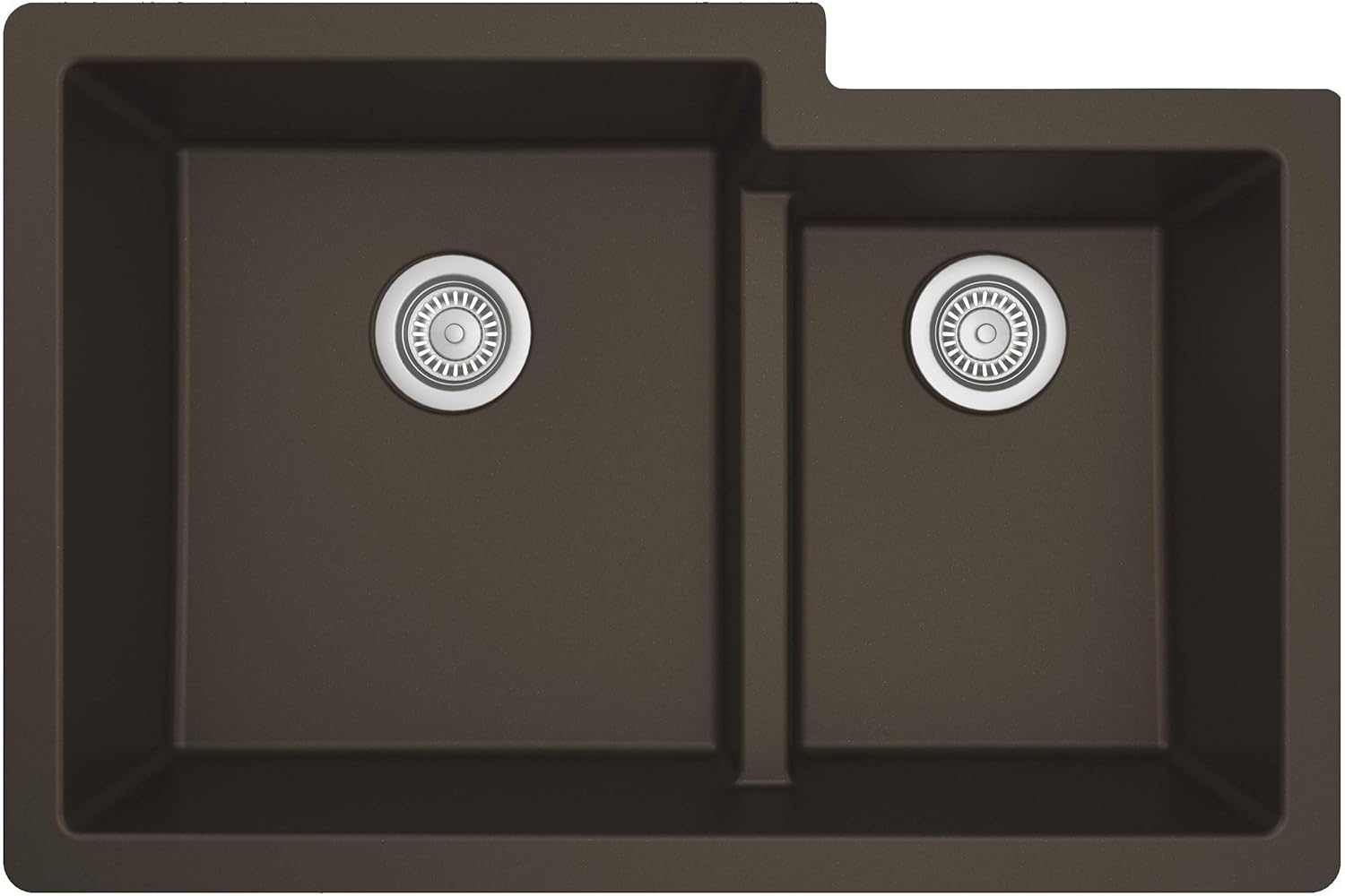 Discount Karran 32 Undermount Large Small Bowl Quartz Kitchen Sink In Bisque Considerate Service Staging Elektroheizung Com