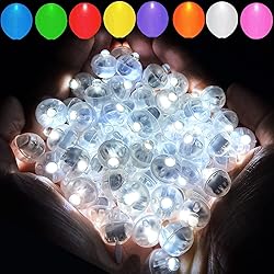 Aogist 50pcs White Balloon Lights,Long Standby Time