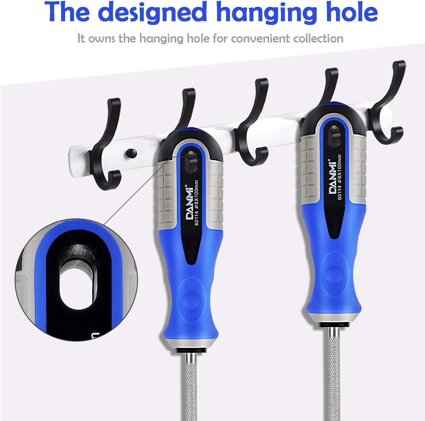 AbeTammy 2-Piece Screwdriver Set, 3.89 inch Shaft Non-Slip Grip Screwdriver Magnetic Tip 6mm PH2 Slotted/Phillips Screwdrivers, Drop Forged Chrome-Vanadium Shaft (Phillips Slotted Screwdriver Set) - - 