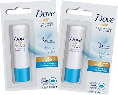 Dove Nourishing Lip Care Balm Hydrating 4.8g Pack of 2