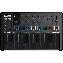【moyuko】ARTURIA MiniLab 3 Deep Black Arturia Minilab 3 Deep Black, Keyboard, Black White : Amazon