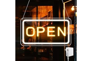 16"x 9" LED Neon Open Sign for Business, Ultra Bright Lighted Sign Open, Electric Light up Sign for Stores, Restaurants Offic