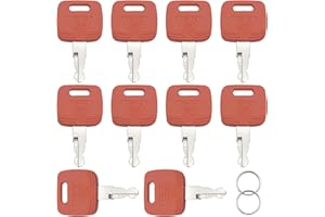 AYWFEY 10Pcs RE183935 Ignition Keys, RE71557 Key Replacement Compatible for J-OHN Deere Tractor 2038R 3120 3320 3720 4210 432
