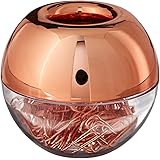 MultiBey NE0600607  Light Luxury Fashion Paper Clips, Rose Gold Edition, In Round Paper Clip Holder With Magnetic Lid, 28 mm, 100 Piece Per Box