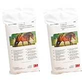 3M Animalintex Poultice Pad for Horses, 8 in. x 16 in. Hot or Cold Veterinary Dressing for Abscess Care, Hoof Support, Leg Injury Protection, First Aid Wrap/Bandage, 2-Pack