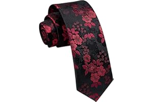 Enlision Skinny Ties for Men 2.17" Mens Necktie Formal Business Silk Slim Tie Woven Jacquard Thin Tie Wedding Party