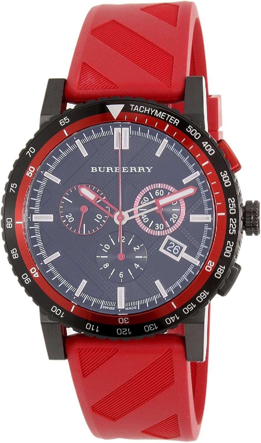 burberry red watch