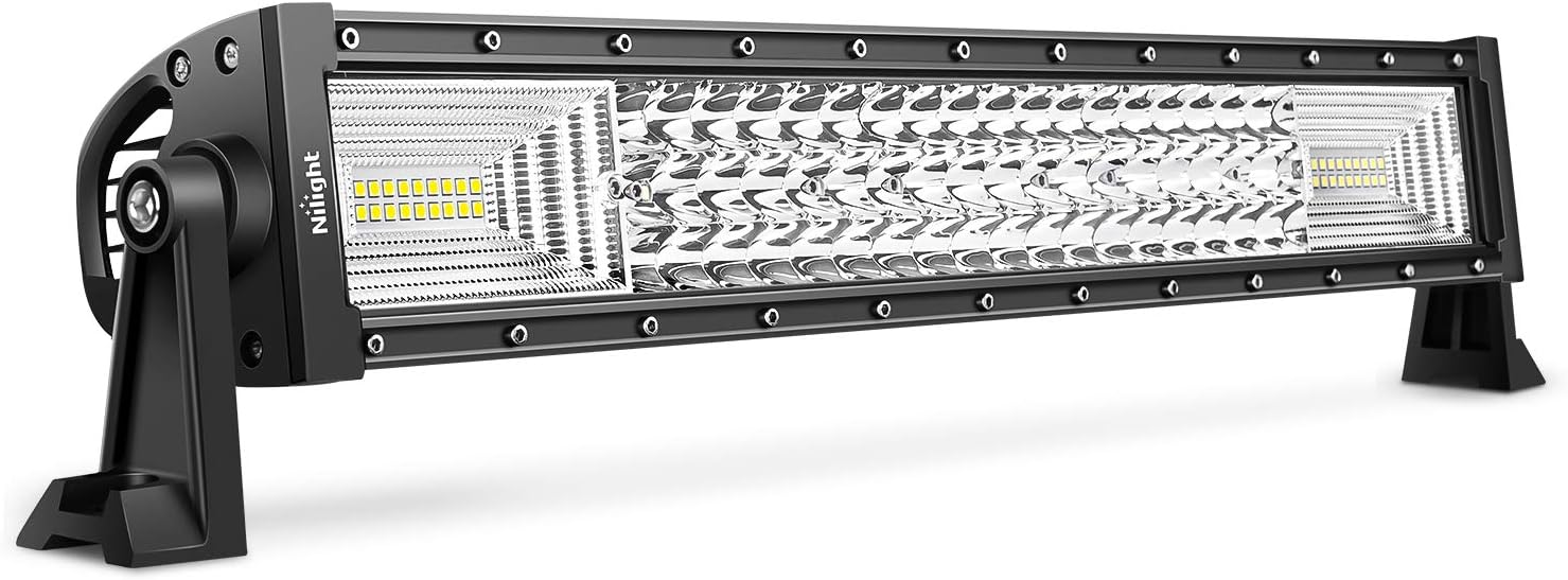 LED Light Bar Nilight 22Inch 270W Triple Row 27000LM Flood Spot Combo Beam Led Bar Driving Lights Boat Lights Super Bright Led Off Road Lights for Trucks,2 Years Warranty: Automotive