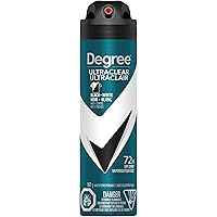 Degree Men UltraClear Black + White Dry Spray Antiperspirant anti-stain deodorant for men with 72h protection, 107g