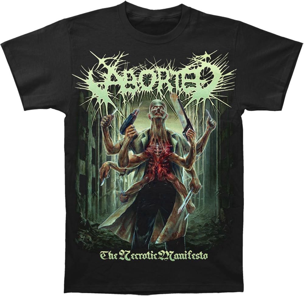 Aborted Men's The Necrotic Manifesto T-Shirt Black
