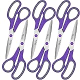 Purple Scissors Pack, Rkqoa 8" Scissors All Purpose