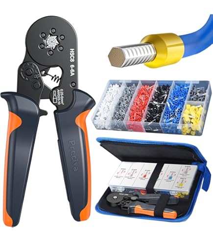 Weidmuller PZ 6 ROTO Ferrule Crimper - Orange Crimping Tool For Wire Ferrules