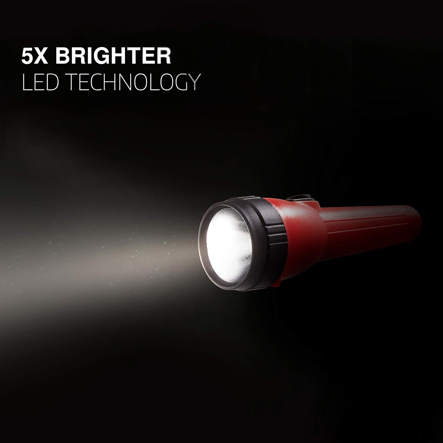 Eveready LED Flashlight, 4-Pack, Bright and Durable, Batteries Included