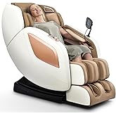 Mazzup Massage Chair Full Body with Heat, Full Body Zero Gravity Shiatsu Massage Chair, Kneading Recliner w/ 20 Auto Modes, Foot Massage, Bluetooth, USB Charging Port, Touch Screen Controller
