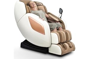 Mazzup Massage Chair Full Body with Heat, Full Body Zero Gravity Shiatsu Massage Chair, Kneading Recliner w/ 20 Auto Modes, Foot Massage, Bluetooth, USB Charging Port, Touch Screen Controller
