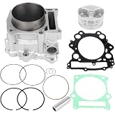 ECCPP Cylinder Piston Assembly Kit 2002-2008 for Yamaha for Grizzly 660 | 686CC Cylinder Head Ring Gasket Top End Rebuild Kit 2004-2007 for Yamaha for Rhino 660 , for 3YF-11181-00-00