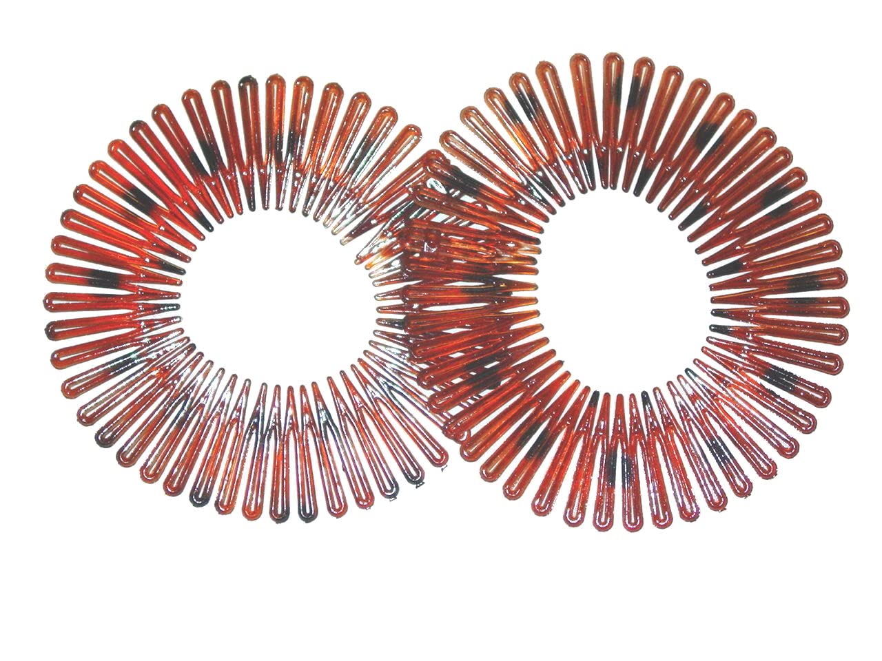 Pair Of Useful Flexi combs Hair Bands ,Brand new items ,Available in 3 Colourways , (Brown)