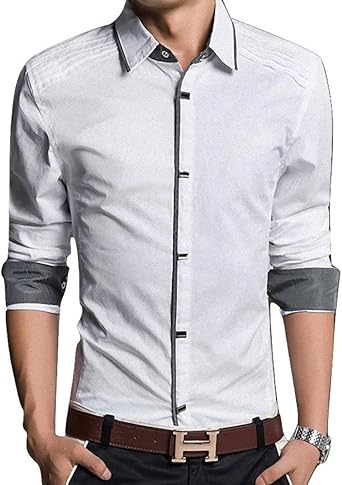 Amazon カジュアル シャツ メンズ 長袖ワイシャツ 秋 冬 春 おしゃれ