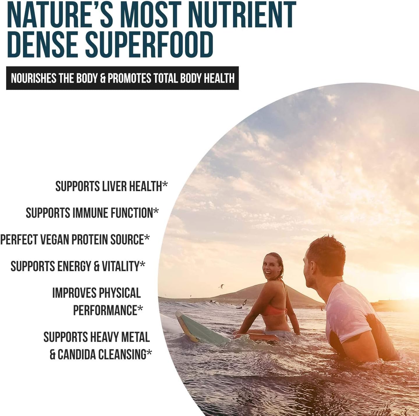 Organic Spirulina Tablets – Highest Nutrient Density & Purest Spirulina in World, Guaranteed - Raw Certified, 4 Organic Certifications, Non-Irradiated (120 Tablets): Health & Personal Care