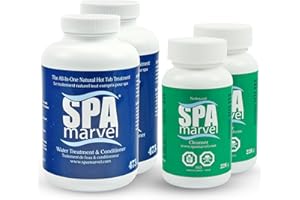 Spa Marvel Bundle | 2 Bottles Spa Treatment and Conditioner & 2 Bottles of Hot Tub Cleanser | Use with - Hot Tub Chemicals, B
