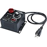 Variable Speed Controller SCR Voltage Controller Fit for Router Fan Electric Motor Rheostat AC 120V 220V/ 15A/ 4000W Max