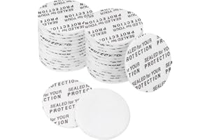 PATIKIL 20mm/0.79" Foam Lid Liner, 160Pcs Adhesive Round PS Pressure Sensitive Seals, Cap Liners Resistant Tamper for Plastic