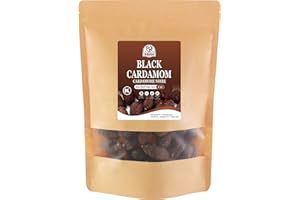 52USA Black Cardamom Pods, 4oz in Kraft Bag — 100% Pure, Aromatic & Natural, Whole Pods for Authentic Asian, Indian, and Glob
