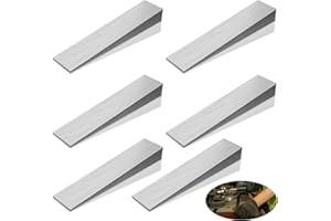 DAVAXI 6Pcs Flange Wedge Stainless Steel Beveled Washers Right Angle Wedges Corrosion Resistant Spreading Flanges Triangle Tool Welding Underpinning Wedge Metal Shims for Lathe Machine Equipment,18x32x152mm