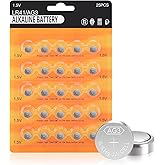 lr41 Batteries 25 Pack, High Capacity AG3 L736 392 384 192 Premium Alkaline Battery 1.5V Button Coin Cell Batteries