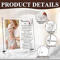Roowest 1 Pcs Cardinal Memorial Picture Frame