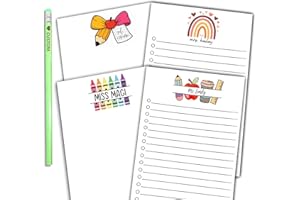 UIDMEN Personalized Stationery Notepad for Teachers, Custom Small Notepad With Name, Gifts for Teacher Coworkers Work Studyin