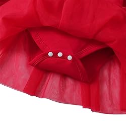 SOBOWO Infant Red Dress Baby Dress Red Baby Girl