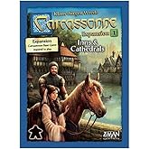 Carcassonne Inns & Cathedrals Expansion - Tile-Laying Medieval Board Game, Ages 7+, 2-6 Players, 45 Min Playtime by Z-Man Gam
