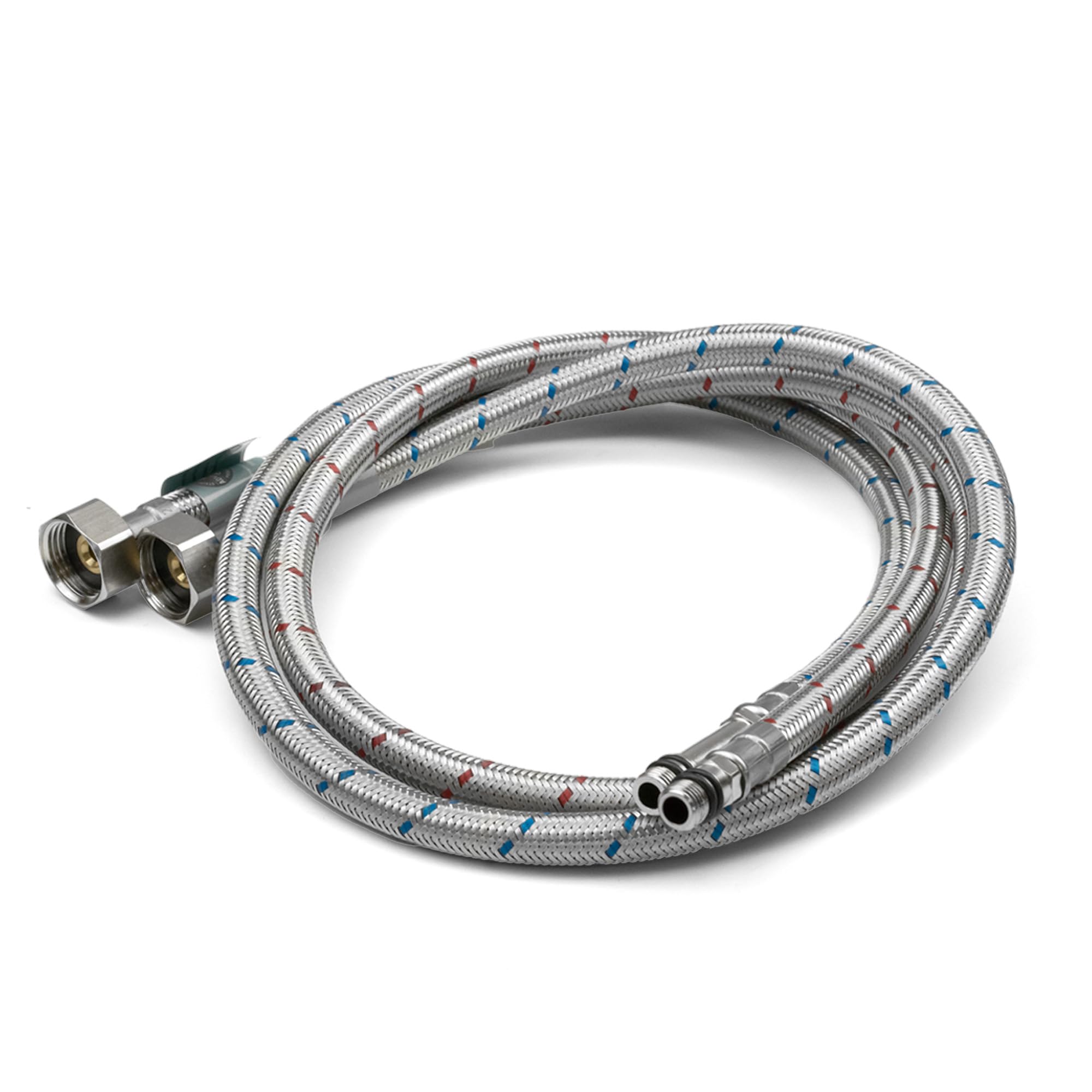 Xcel Home 2 (Pair of) M10 x1/2 BSP x 1000mm | 6 Sizes | Kitchen/Basin Monobloc Mixer Tap Connectors Flexi Pipes Tails