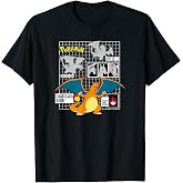 Pok&eacute;mon Charizard 006 Schematic Poster T-Shirt
