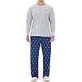 Yoimira Mens Pajamas Set Short Sleeve, Pajamas for Men Soft Comfy, Mens Sleepwear Pjs Set with Pockets
