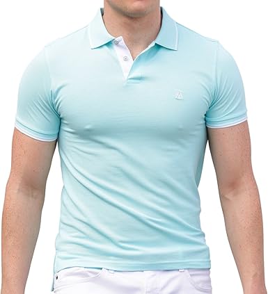 camisa aguamarina hombre