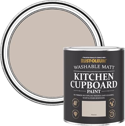 Rust-Oleum Kitchen Cupboard Paint Matt Hessian 750ml Wood Melamine Gloss Finish
