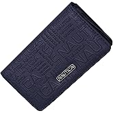 Nautica Seaside Slim Womens Wallet RFID Blocking Credit Card Holder, Coin Purse, Checkbook Organizer Clutch, Small Vegan Leather Wallet for Travel, Indigo Logo